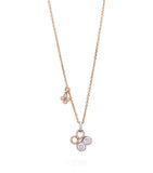 Boodles rose gold platinum diamond necklace (British brand)