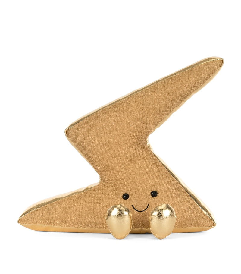 Jellycat Amuseables Zapperty Lightning Bolt plush toy 24cm, imported from the UK