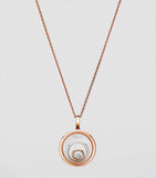 Chopard Happy Spirit necklace rose and white gold, UK version