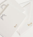 Harrods blue bow cards pack of 10, UK version
