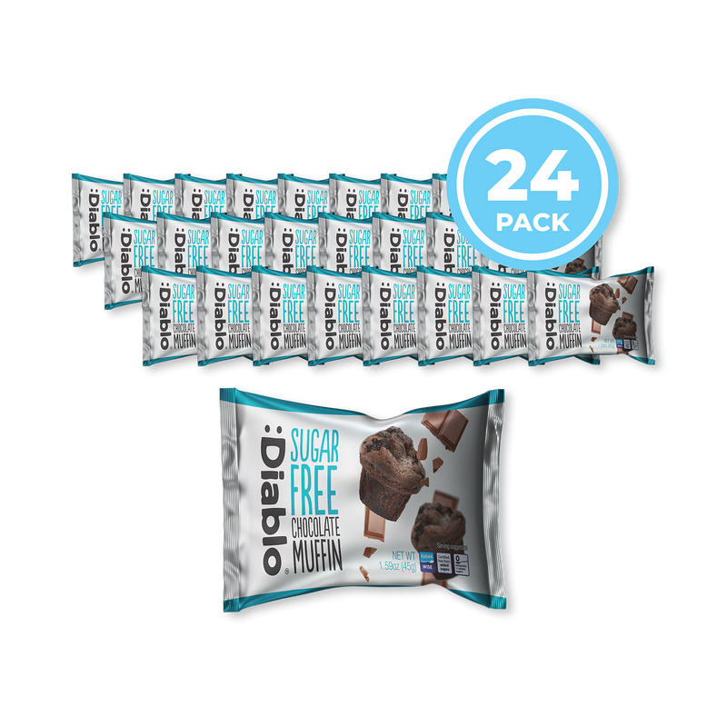 Diablo sugar free chocolate muffins pack of 24 (British brand)