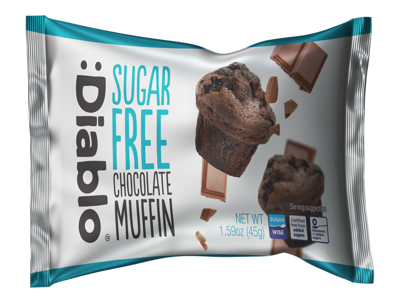 Diablo sugar free chocolate muffins pack of 24 (British brand)