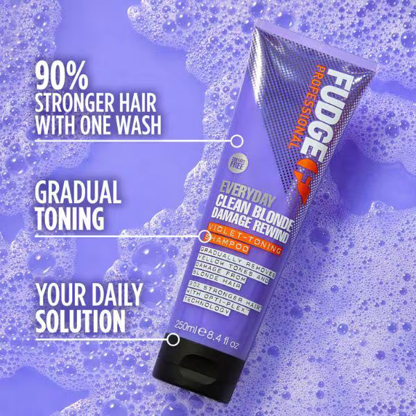 Fudge purple shampoo blonde damage rewind 250ml - British product