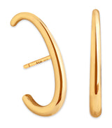 Harrods Astrid & Miyu Yellow Gold-Plated Silver Orbit Dome Stud Earrings- Buy online at McGrocer