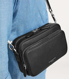 Aspinal of London Leather Reporter East West Messenger Bag, UK version