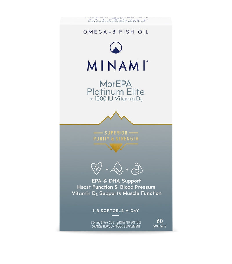 Minami MorEPA Elite omega-3 fish oil 60 capsules (British brand)