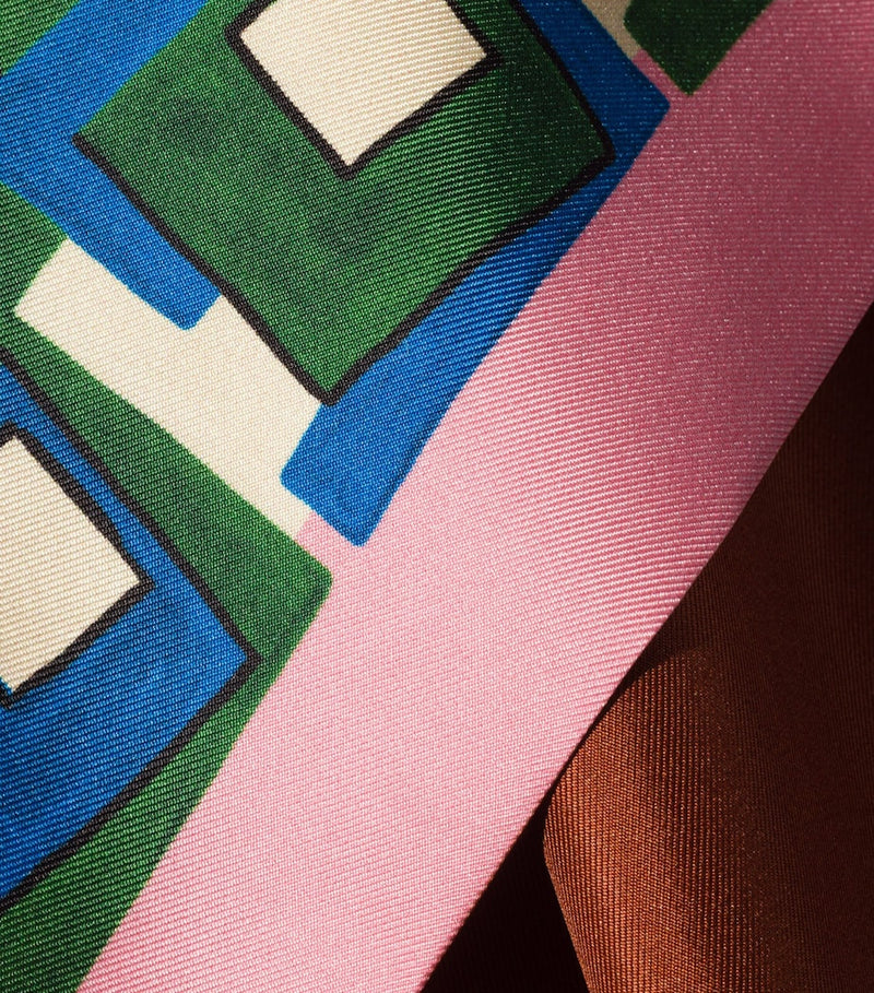 Miu Miu printed silk scarf 137x34cm - British product