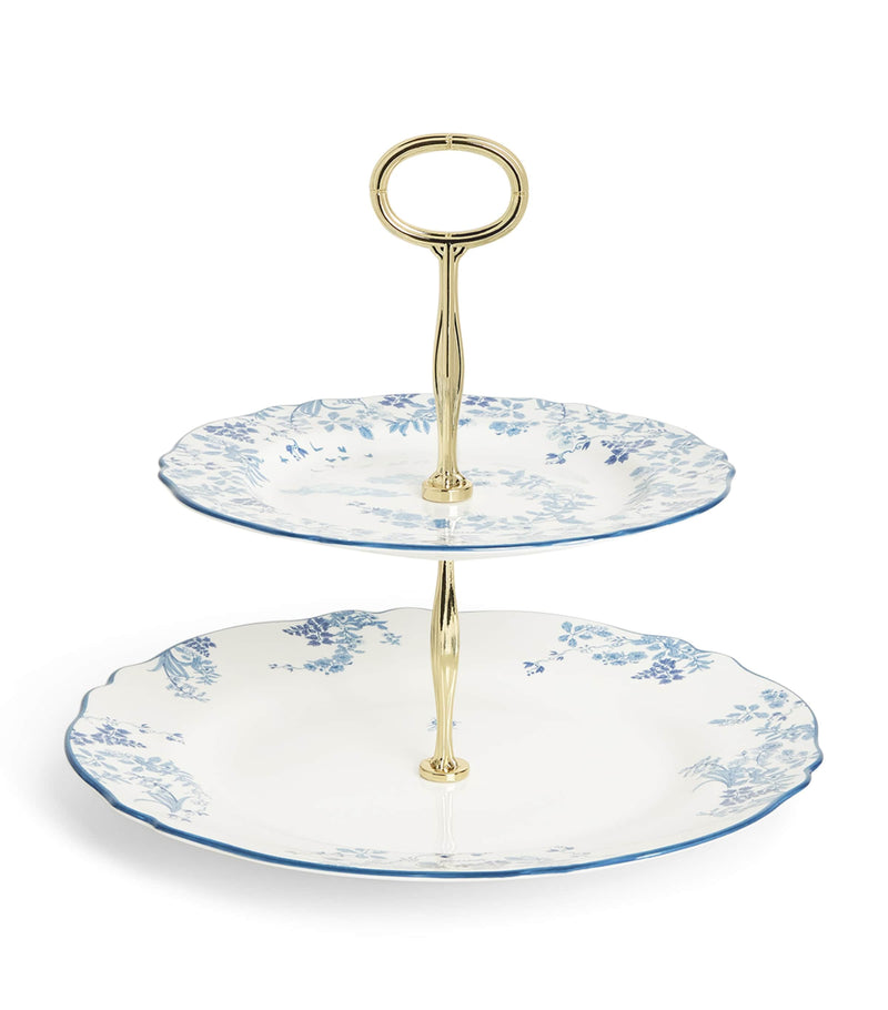 Harrods Toile two-tier cake stand, UK version