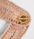Chloé raffia logo visor - British product