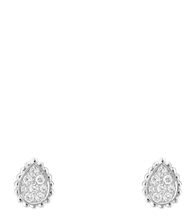 Boucheron Serpent Bohème white gold diamond earrings (British brand)