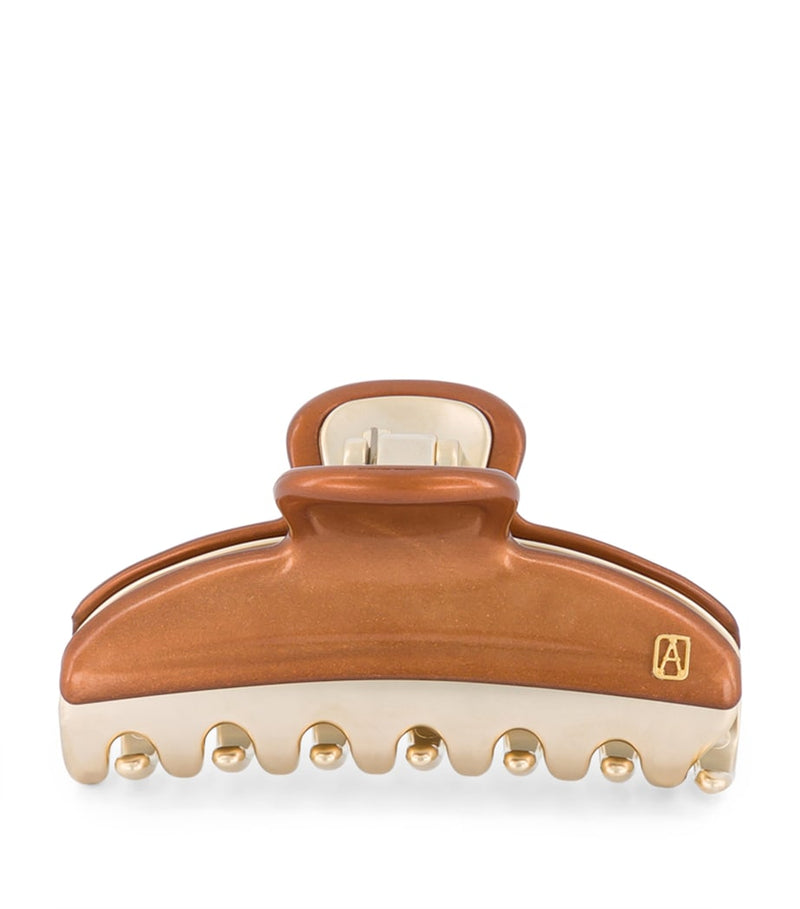 Alexandre de Paris gold-plated claw hair clip 7.5cm (British brand)