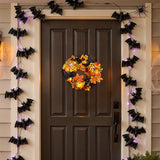 Livingandhome Halloween Wreath LED Lights 35cm, UK version