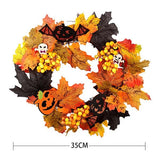 Livingandhome Halloween Wreath LED Lights 35cm, UK version