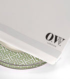 O.W. London geometric maze dinner plates set of 2 26cm, imported from the UK