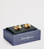 Babette Wasserman gold-plated farfalle cufflinks, UK version