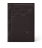 Brunello Cucinelli leather card holder in calfskin, imported from the UK