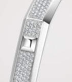Messika Moderniste Medium bangle 1.25ct pave diamonds, imported from the UK