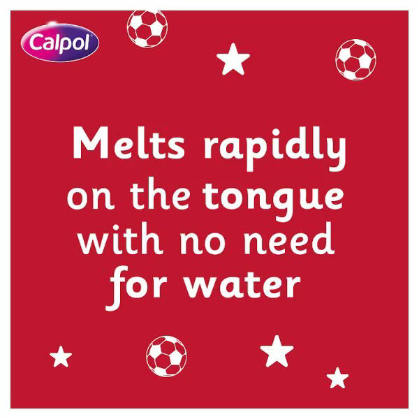 Calpol 6+ Years Fastmelts Strawberry flavour 12 - British product