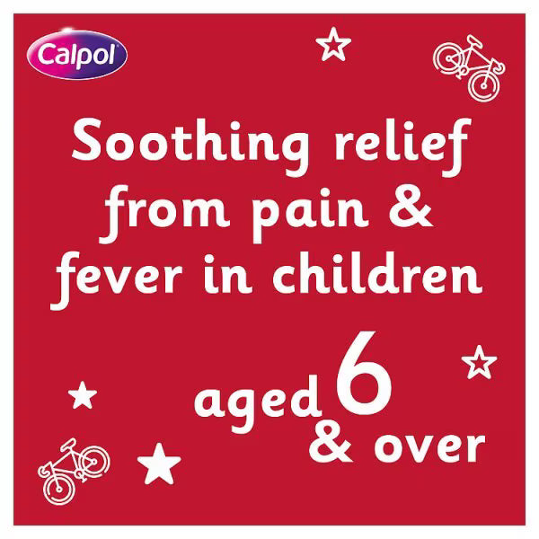 Calpol 6+ Years Fastmelts Strawberry flavour 12 - British product
