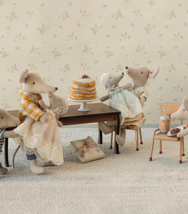 Maileg miniature mouse house dining table - British product