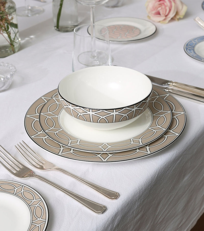 O.W. London geometric print dinner plates set of two, 26cm, imported from the UK