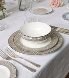 O.W. London geometric print dinner plates set of two, 26cm, imported from the UK