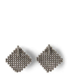 Brunello Cucinelli sterling silver square earrings - British product