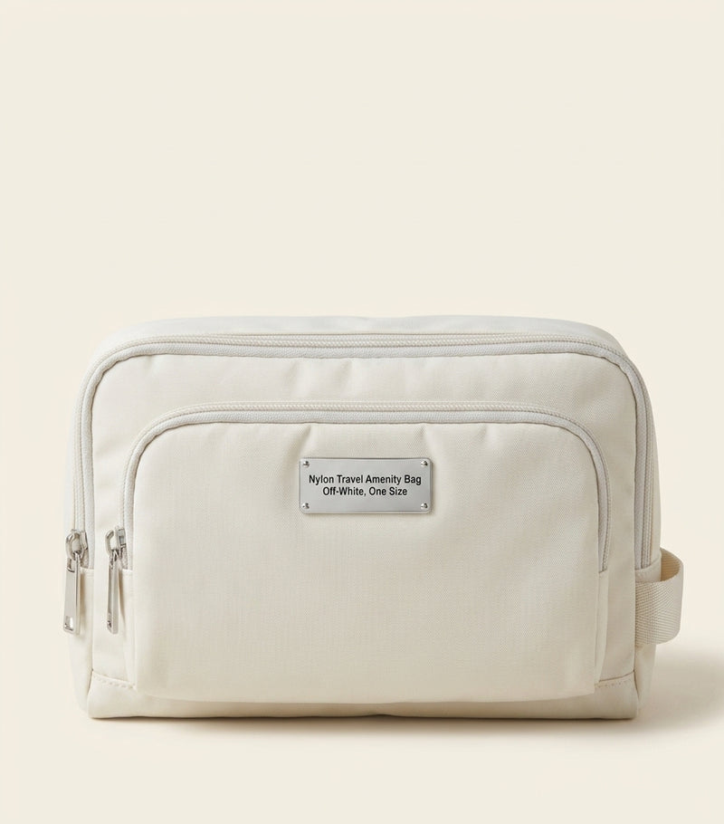 Prada Re-Nylon pouch with leather trims - British product