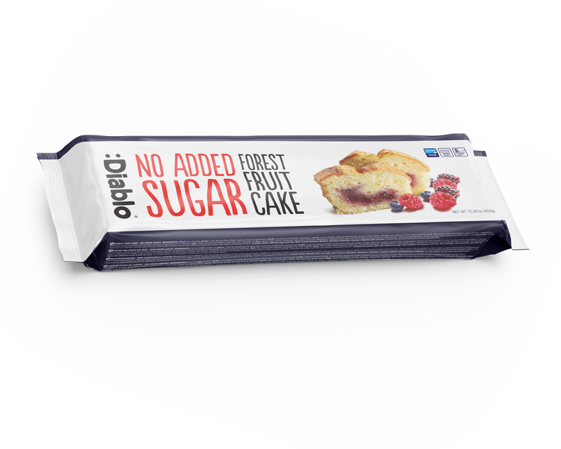 Diablo no added sugar forest fruit cake 450g pack of 8 - British product