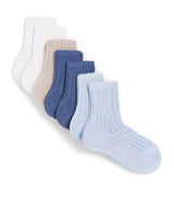 Harrods Story Loris Set of 7 Cotton Ribbed Infant Socks (3-9 Months)- Buy online at McGrocer