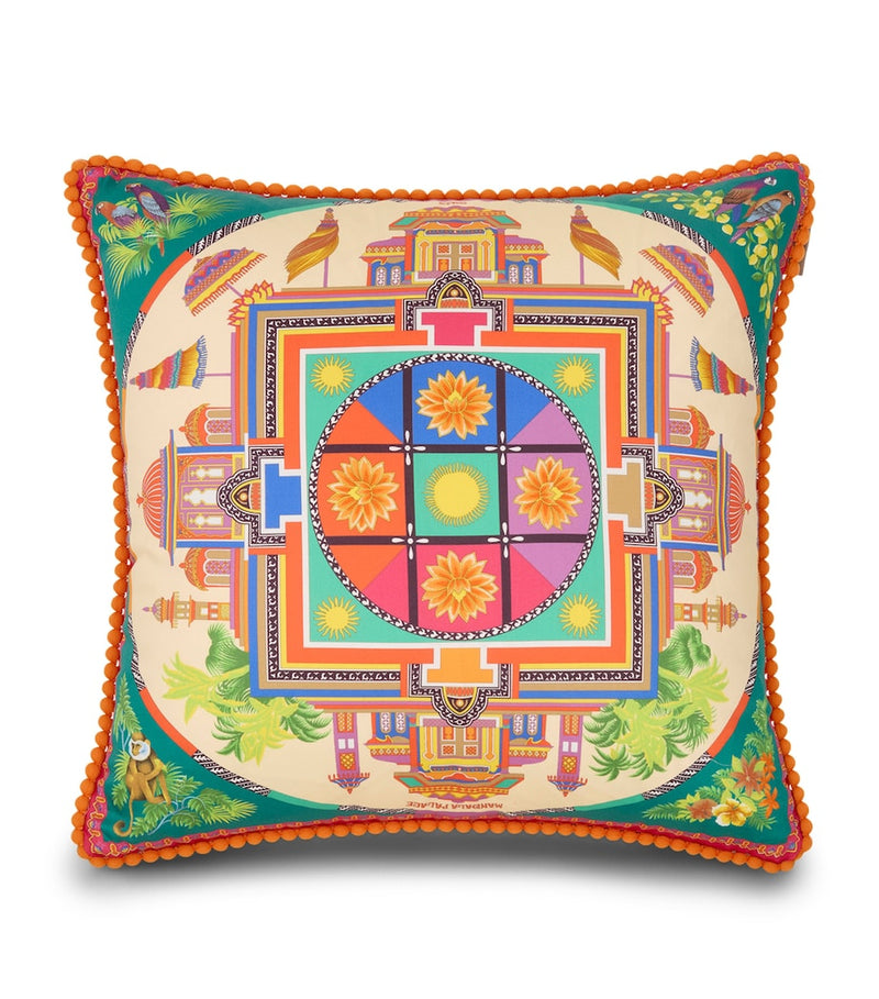 Etro Mandala Print Shanti cushion 45cm x 45cm, imported from the UK