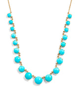 Harrods Jacquie Aiche Yellow Gold and Turquoise Shaker Necklace- Buy online at McGrocer