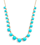 Jacquie Aiche Shaker necklace turquoise yellow gold - British product