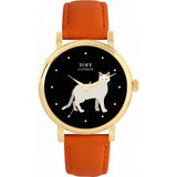 Superdrug Toff London Aphrodite Giant Cat Ladies Watch - Black Case, White Dial- Buy online at McGrocer