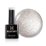 Bluesky Gel Polish Safety Pin Silver Shimmer Finish - British product