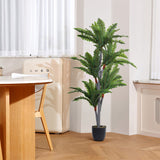 Livingandhome artificial Persian grass tree 135cm with black pot, UK version