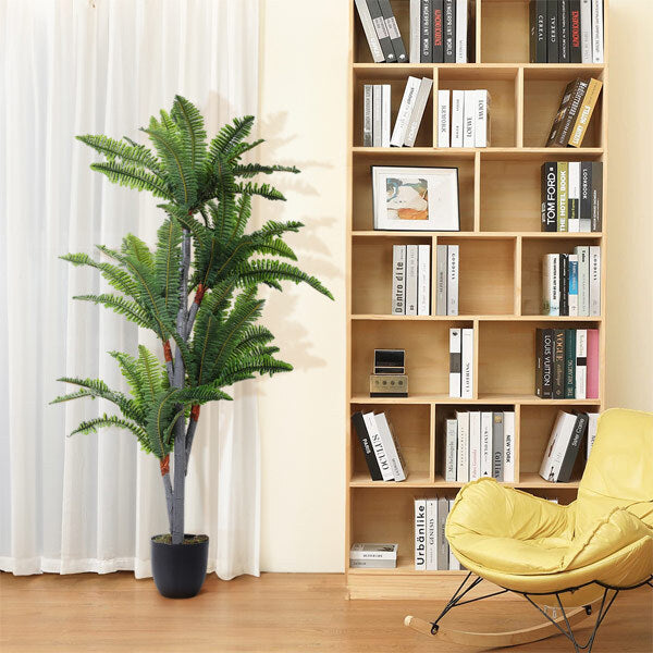 Livingandhome artificial Persian grass tree 135cm with black pot, UK version