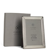 Harrods Carrs Silver Sterling Silver Fluted Photo Frame with Wood Back 7x5 Inches- Buy online at McGrocer