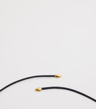 Monica Vinader gold vermeil Aria cord necklace, imported from the UK