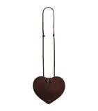 Alaïa Le Coeur shoulder bag in suede and goatskin, UK version