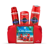 Holland & Barrett Old Spice Captain Travel Bag Gift Set - Stick, Spray, and Shower Gel- Buy online at McGrocer