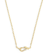 Harrods Jade Trau Yellow Gold and Diamond Lola Necklace- Buy online at McGrocer
