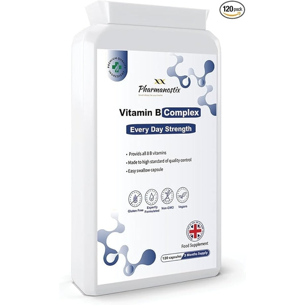 Pharmanostix Vitamin B Complex 120 capsules, UK version