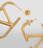 Valentino Garavani VLogo stud earrings 5cm, imported from the UK