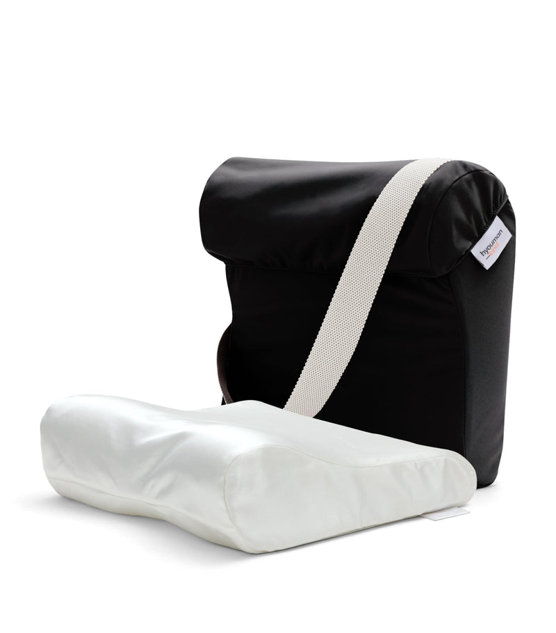 HYOUMANKIND Go Pillow with silk pillowcase 34cm x 32cm, UK version