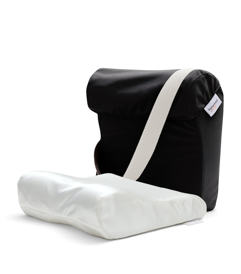 HYOUMANKIND Go Pillow with silk pillowcase 34cm x 32cm, UK version