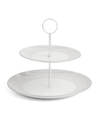 Wedgwood Gio Platinum 2-Tier cake stand (British brand)