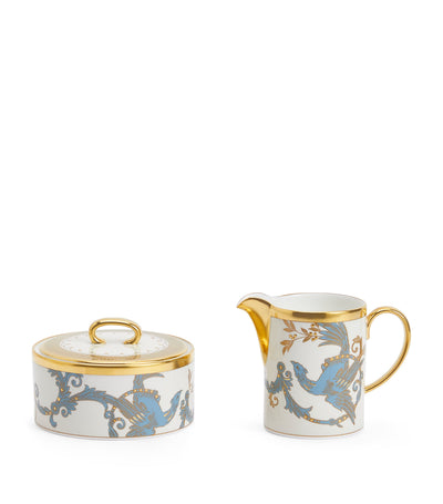 Harrods Wedgwood Phoenix Sugar and Creamer Set - Bone China Tableware- Buy online at McGrocer
