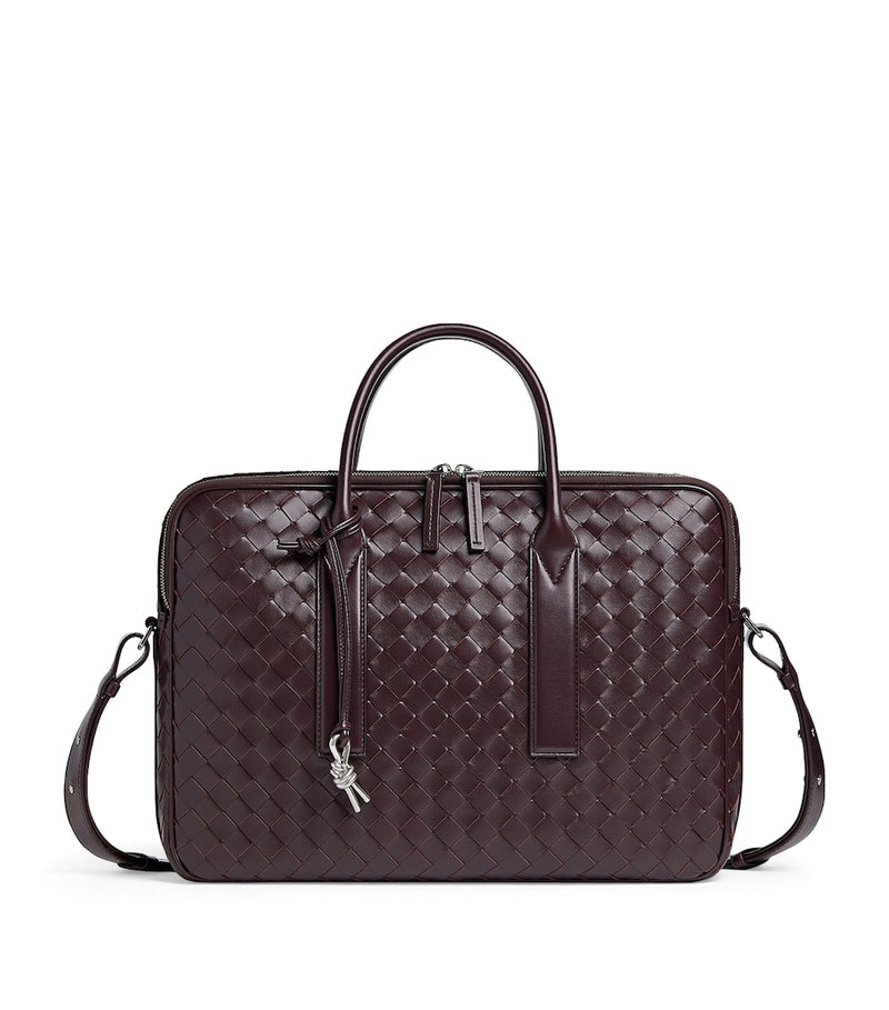 Bottega Veneta Intrecciato Getaway Briefcase calfskin leather (British brand)