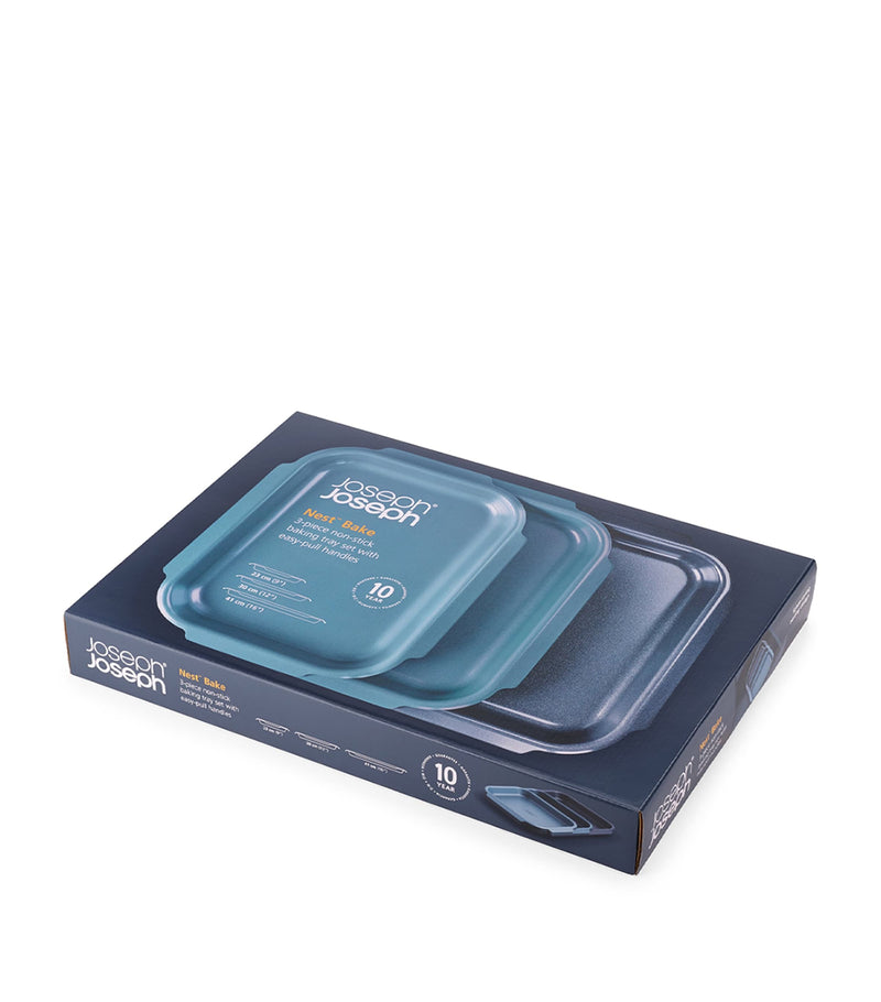 Joseph Joseph set of 3 non-stick nest baking trays, UK version